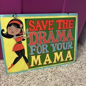 Colorful Retro Wall Sign